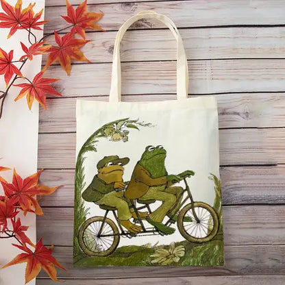 "Frog and Toad" Canvas Tote